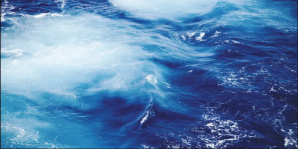Blue ocean waves representing creativity